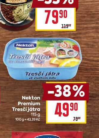 Nekton Premium Tresčí játra 115 g 