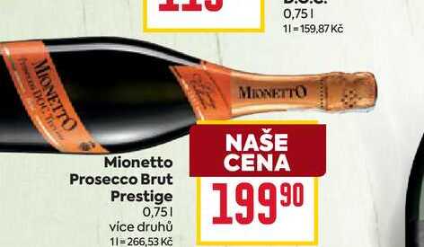 Mionetto Prosecco Brut Prestige 0,75l