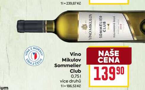 Vino Mikulov Sommelier Club 0,75l