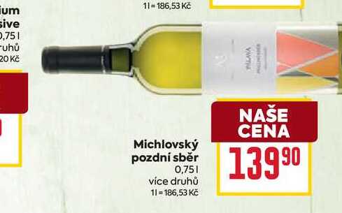 Michlovský pozdní sběr 0,75l