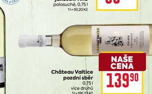 Château Valtice pozdní sběr 0,75l