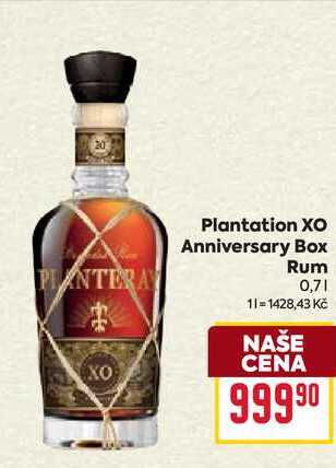 Plantation XO Anniversary Box Rum 0,7l