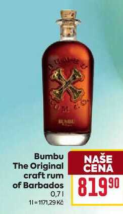 Bumbu The Original CENA craft rum of Barbados 0,7l