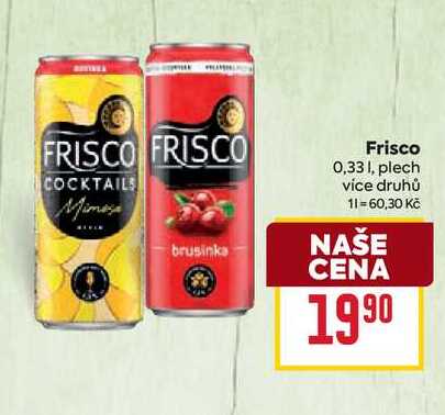 Frisco 0,33l, plech