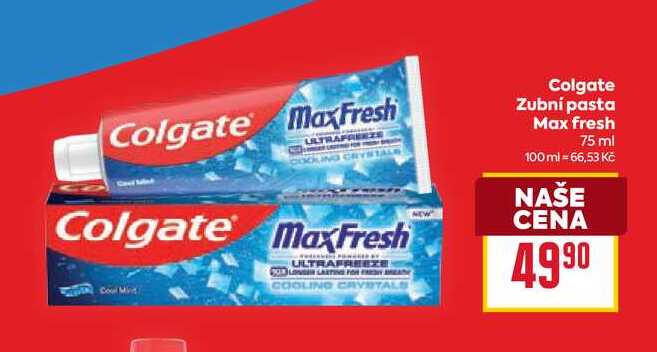Colgate Zubní pasta Max fresh 75 ml 