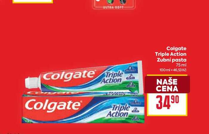Colgate Triple Action Zubní pasta 75 ml BILLA