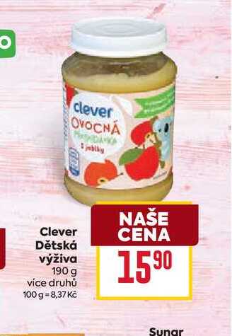 Clever Dětská výživa 190 g BILLA