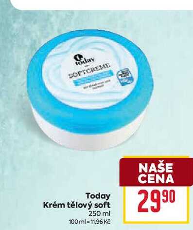 Today Krém tělový soft 250 ml BILLA
