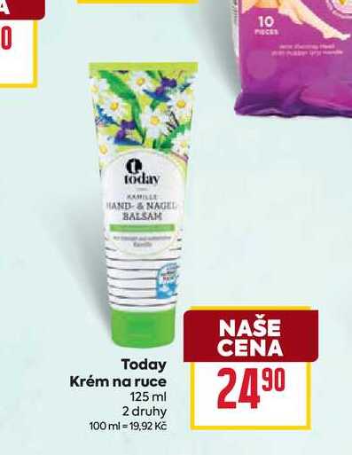 Today Krém na ruce 125 ml BILLA