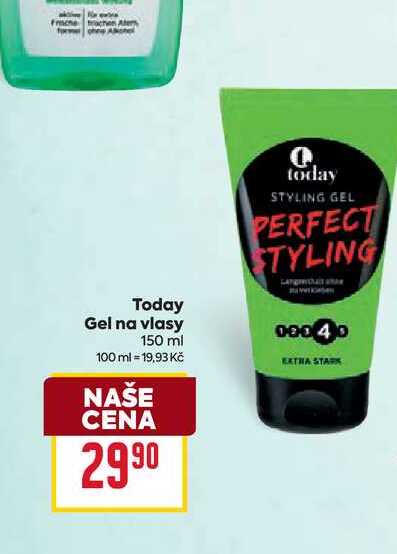 Today Gel na vlasy 150 ml BILLA