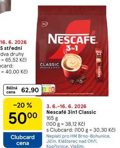 Nescafé 3in1 Classic, 165 g 