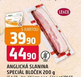 ANGLICKÁ SLANINA SPECIÁL BLOČEK 200 g 