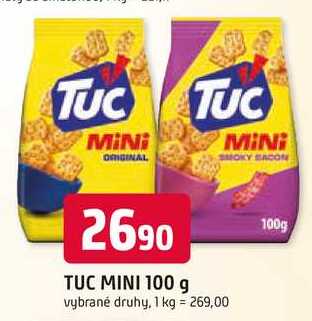 Tuc Mini Krekry 100g, vybrané druhy