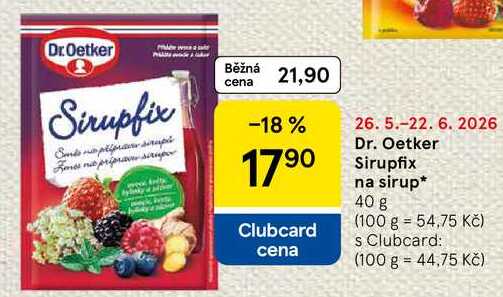 Dr. Oetker Sirupfix na sirup, 40 g 