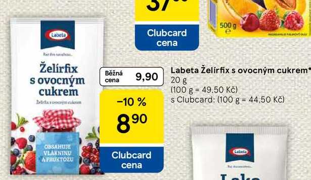 Labeta Želírfix s ovocným cukrem, 20 g