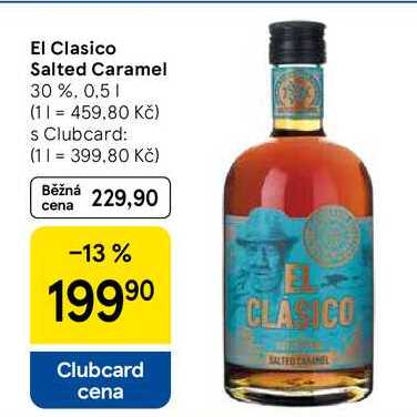 El Clasico Salted Caramel 30 %, 0.5 l
