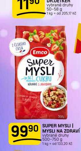 SUPER MYSLI | MYSLI NA ZDRAVÍ vybrané druhy 500-750 g