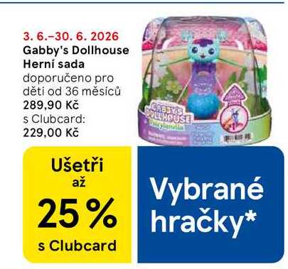 Gabby's Dollhouse Herní sada doporučeno pro děti od 36 měsíců Tesco