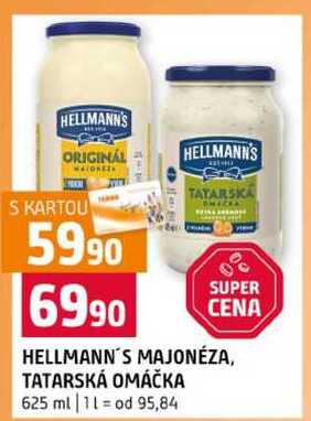 HELLMANN'S MAJONÉZA, TATARSKÁ OMÁČKA 625 ml