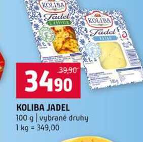 KOLIBA JADEL 100 g vybrané druhy 