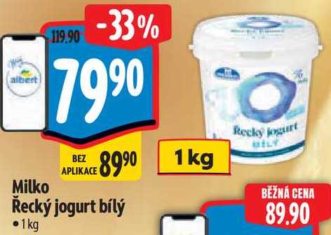 Milko Řecký jogurt bílý, 1 kg