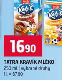 TATRA KRAVÍK MLÉKO 250 ml vybrané druhy