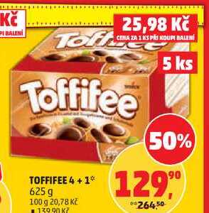 TOFFIFEE 4 + 1, 625 g