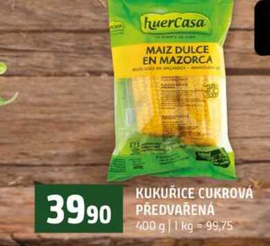 KUKUŘICE CUKROVÁ PŘEDVAŘENÁ 400 g 