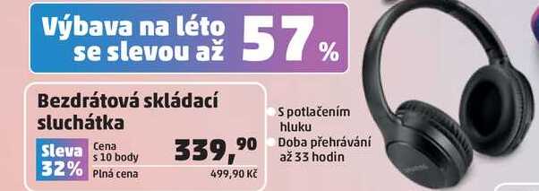 Bezdrátová skládací sluchátka 