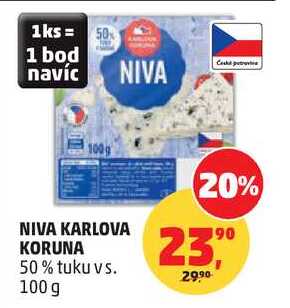 NIVA KARLOVA KORUNA 50% tuku vs., 100 g