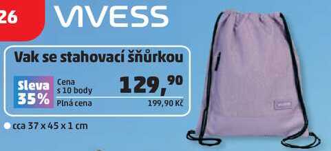 VIVESS Vak se stahovací šňůrkou