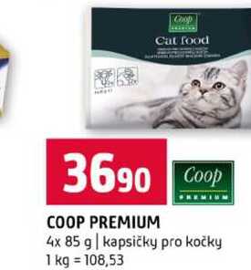 COOP PREMIUM 4x 85 g kapsičky pro kočky 