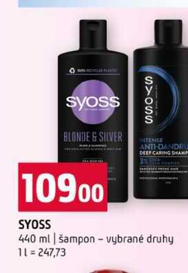 SYOSS 440 ml šampon vybrané druhy Terno