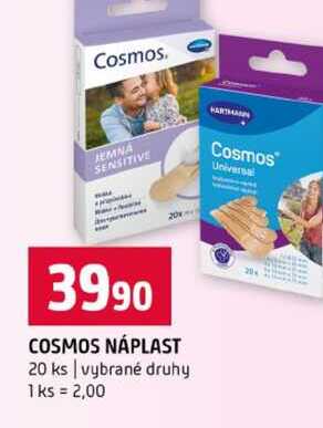 COSMOS NÁPLAST 20 ks vybrané druhy
