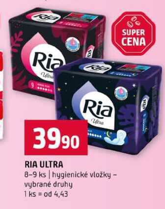 RIA ULTRA 8-9 ks hygienické vložky vybrané druhy Terno