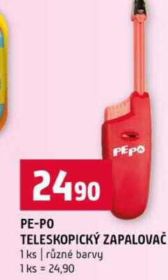 PE-PO TELESKOPICKÝ ZAPALOVAČ 1 ks různé barvy Terno