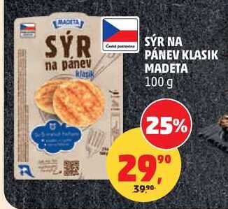 SÝR NA PÁNEV KLASIK MADETA, 100 g