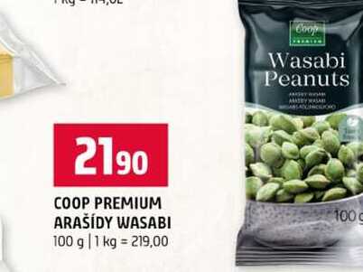 COOP PREMIUM ARAŠÍDY WASABI 100 g