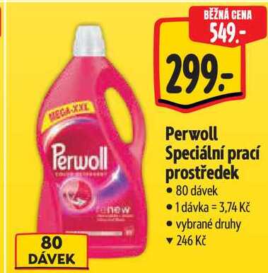 Perwoll Speciální prací prostředek, 80 dávek Albert