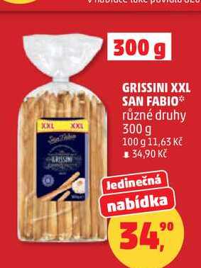 GRISSINI XXL SAN FABIO různé druhy, 300 g 