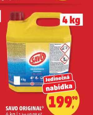 SAVO ORIGINAL, 4 kg Penny Market