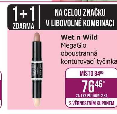 Wet n Wild MegaGlo oboustranná konturovací tyčinka Teta drogerie
