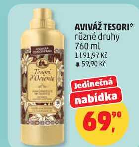 AVIVÁŽ TESORI různé druhy, 760 ml Penny Market