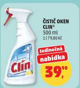 ČISTIČ OKEN CLIN, 500 ml Penny Market