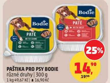 PAŠTIKA PRO PSY BODIE různé druhy, 300 g
