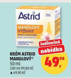 ASTRID MANDLOVÝ KRÉM, 50 ml Penny Market