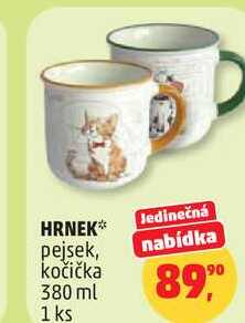 HRNEK pejsek, kočička, 380 ml