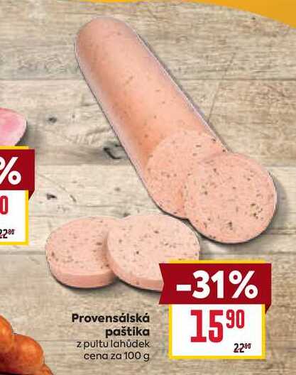 Provensálská paštika z pultu lahůdek cena za 100 g
