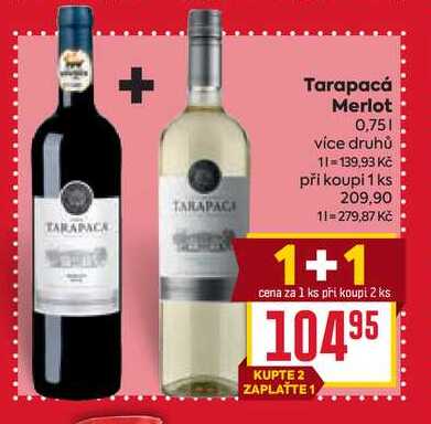 Tarapacá Merlot 0,75l