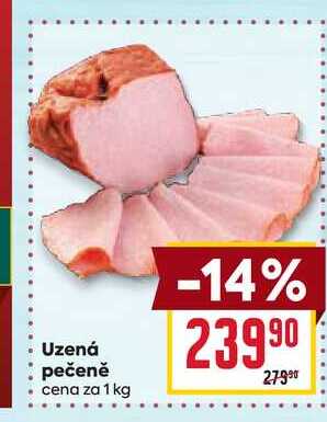 Uzená pečeně cena za 1 kg
